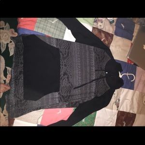 Black/Grey Design Hoodie